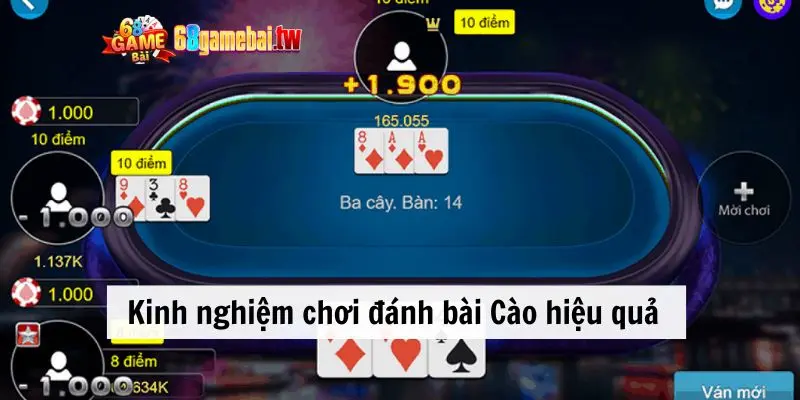 Kinh nghiệm cơ bản để chơi đánh bài Cào hiệu quả