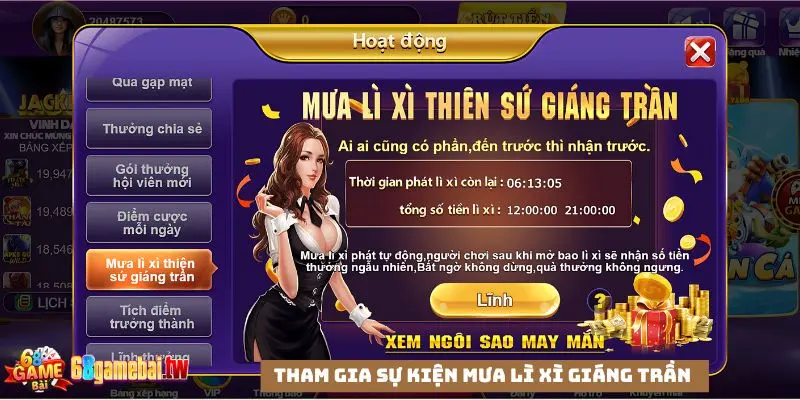 Hội viên tham gia sự kiện Mưa lì xì giáng trần