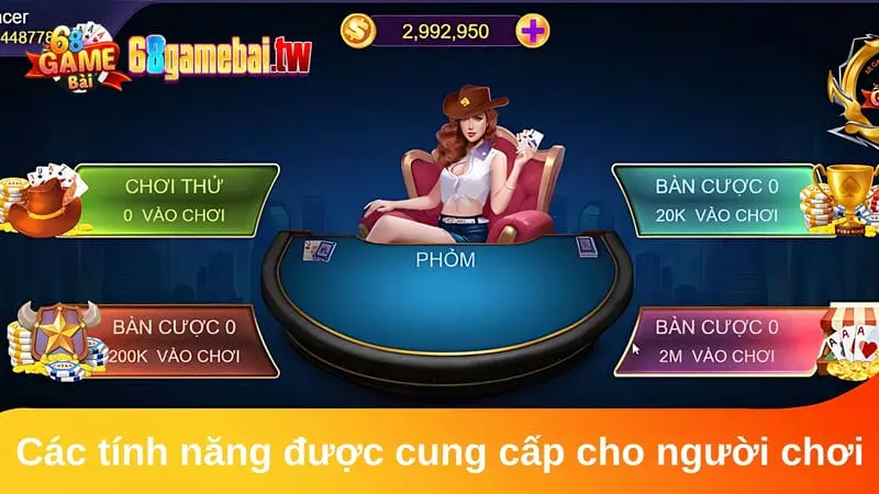 Các tính năng được cung cấp cho người chơi